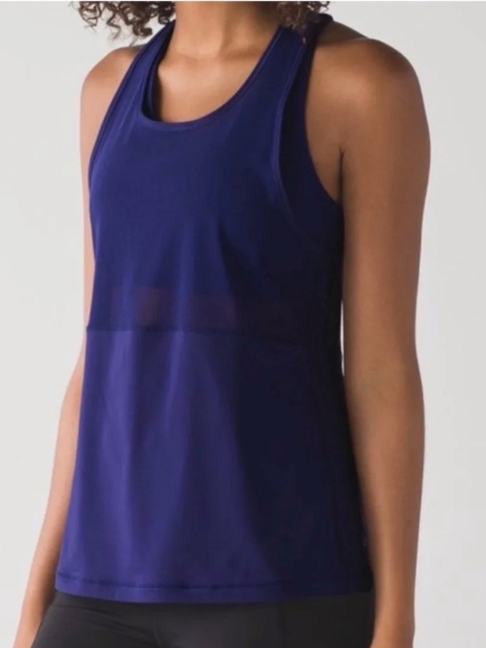 Lululemon Emperor Blue Fast As Light 2-In-1 Tank - Size 4